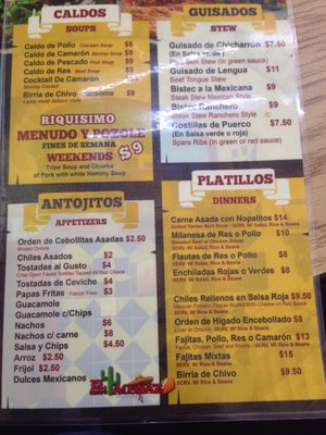 Menu photo 2 El Nuevo Taconazo Restraurant Chicago, IL Menu photo 2 El Nuevo Taconazo Restraurant Chicago, IL