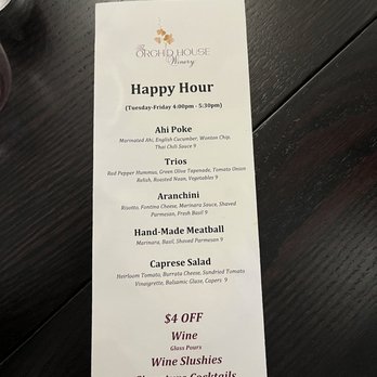 The Orchid House Winery - Happy Hour! - Wineries Near Me - Aurora, Ohio