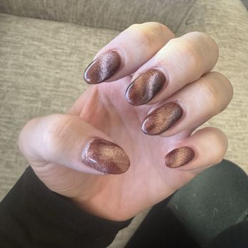 Azona Nails Spa - 25th. 5 days after. My nails don't grow that fast. And the shape is weird. - Nail Salons Near Me - Surprise, Arizona
