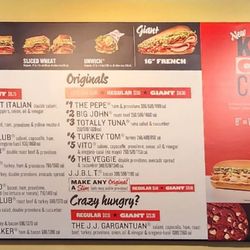 Jimmy John's - Menu