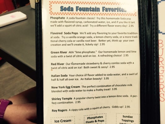 Menu photo 8 Norm's Soda Fountain Kalispell, MT