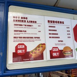 Hot Dog Annie's - Menu as of July 2025.