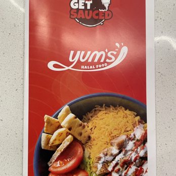 Yums Halal Food - Front of their menu - Middle Eastern Near Me - Providence, Rhode Island Yums Halal Food - Front of their menu - Middle Eastern Near Me - Providence, Rhode Island