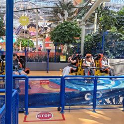 This Intamin "Surfrider" model spinning coaster seats a total of 12 guests
