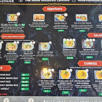 Thai House Restaurant - Menu - Thai Near Me - Canmore, Alberta