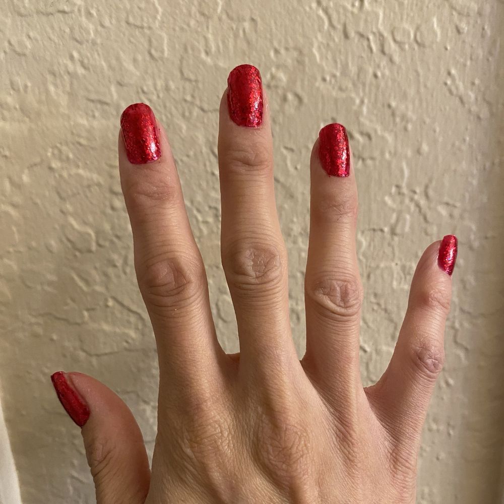 Red sparkles today! :)
