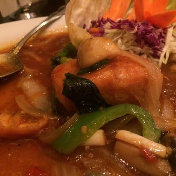 Thai Kitchen - Salmon delight. One of the best tasting full bodied Thai sauces I've ever had!! - Thai Near Me - Albuquerque, New Mexico