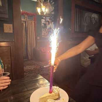 Jacks Chophouse - Complimentary celebratory cheesecake - Steakhouses Near Me - Fredericksburg, Texas