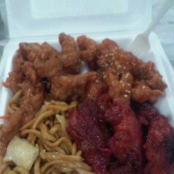 Asian Express - Chowmain, Bbq Chicken, Dry Fried Ribs and Seseme Chicken aka the Number 6 - Chinese Near Me - Pittsburg, California