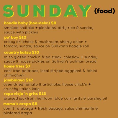 Menu photo 4 Sunday C&C Eatery Brooklyn, NY