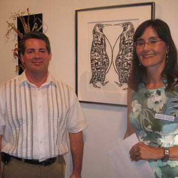 Archway Gallery - Dean Ruck and Catherine Rayroud Winkler at First Annual Juried Exhibition benefiting the Houston Arboretum & Nature Center - Art Galleries Near Me - Houston, Texas