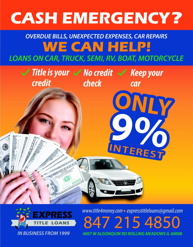 EXPRESS AUTO TITLE LOANS Updated September 2024 353 N Milwaukee Ave, Wheeling, Illinois