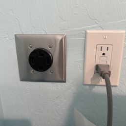 New dryer outlet.