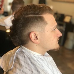 The Shave on Fifth - Faux Hawk fade.