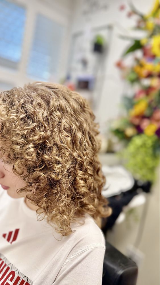 AV Curly Hair Studio Logo