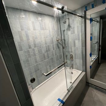 Ace Window Repair - New sliding shower door - Windows Installation Near Me - Brooklyn, New York