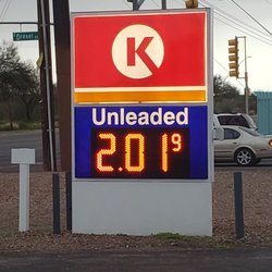 Circle K - $2.01 for unleaded gas