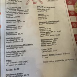 Hot Dog Man - Menu