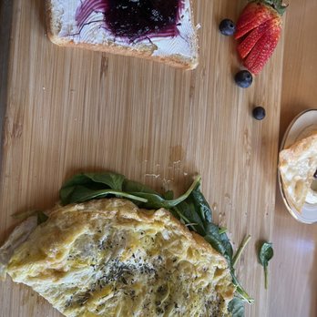 Rayoog Cafe - Egg omelet with spinach and toast. - Breakfast & Brunch Near Me - Gilbert, Arizona Rayoog Cafe - Egg omelet with spinach and toast. - Breakfast & Brunch Near Me - Gilbert, Arizona