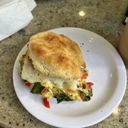 BuzzCatz Coffee & Sweets - Biscuit with cheese and veggies