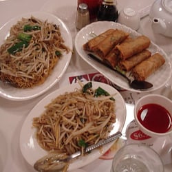 Happy Days - Cripsy Noodles, Spring Rolls, and Chicken Chop Suey