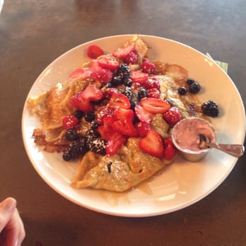 Eggstasy - Healthy fresh berry crepes with honey and Greek yogurt. I mean, c'mon. YUM. - Breakfast & Brunch Near Me - Scottsdale, Arizona