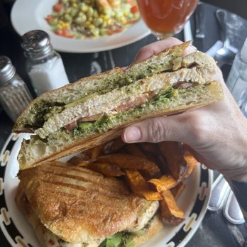 Sweet Potato Cafe - Chicken pesto sandwich - American Near Me - Stone Mountain, Georgia Sweet Potato Cafe - Chicken pesto sandwich - American Near Me - Stone Mountain, Georgia