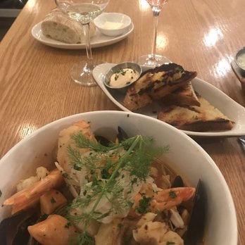 Fishwives - The cioppino is some of the best I've had in the states.  The saffron rouille was ok. The broth and seafood though?  (Heaven). 4/11/19 - Seafood Near Me - Pasadena, California