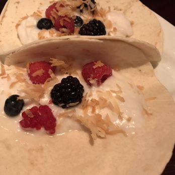Two Stones Pub - Dessert taco with coconut cream! - Gastropubs Near Me - Newark, Delaware