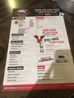 Menu photo 6 RibCrib BBQ Centerton, AR
