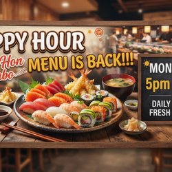 Sushi Hon - Happy Hour Combo! Mon thru Sunday 5pm to 7pm