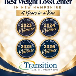 Transition Weight Loss - Voted Best Weight Loss Center in New Hampshire four years in a row.