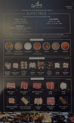 Menu photo 2 Spring Shabu-Shabu Flushing, NY Menu photo 2 Spring Shabu-Shabu Flushing, NY
