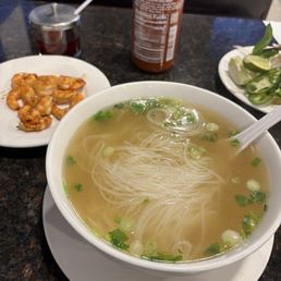 Delicious just the way it is. Grilled shrimp pho Delicious just the way it is. Grilled shrimp pho