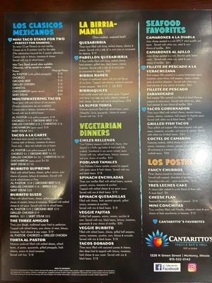 Menu photo 2 Cantarittos Tequila Bar And Grill McHenry, IL Menu photo 2 Cantarittos Tequila Bar And Grill McHenry, IL