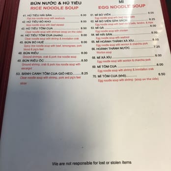 Pho 79 Restaurant - Menu, June 2016 - Vietnamese Near Me - Westminster, California Pho 79 Restaurant - Menu, June 2016 - Vietnamese Near Me - Westminster, California