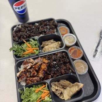 WaBa Grill - Rib-Eye Steak & half n half chicken w rib eye steak plate 3.15.25 - Fast Food Near Me - Anaheim, California