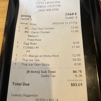 Bangkok BBQ - Thai Near Me - Walnut, California