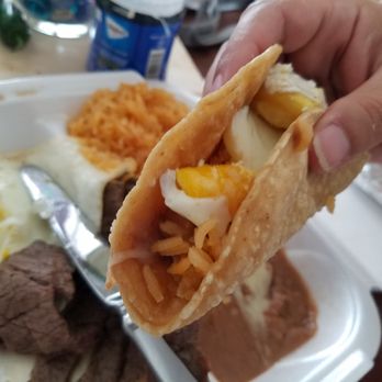 El Gallo - Steak and eggs plate in action. Over easy became over hard as you can see, but still flavorful. Likely because it took me so long to eat it. - Mexican Near Me - Chicago, Illinois