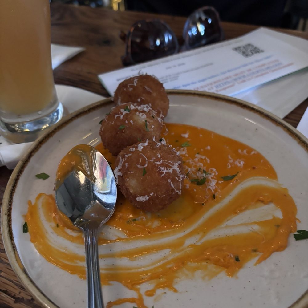 O+O Pizza - Arancini (forgot to take a pic first!) - Italian Near Me - St. Louis, Missouri O+O Pizza - Arancini (forgot to take a pic first!) - Italian Near Me - St. Louis, Missouri
