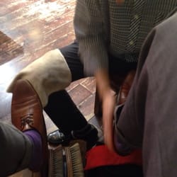 BarberBarber - Shoe shine whilst waiting for a haircut. At least it makes the wait a little less monotonous