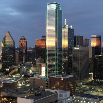 Reunion Tower - Dallas skyline at twilight from the outdoor viewing area. - Landmarks & Historical Buildings Near Me - Dallas, Texas Reunion Tower - Dallas skyline at twilight from the outdoor viewing area. - Landmarks & Historical Buildings Near Me - Dallas, Texas