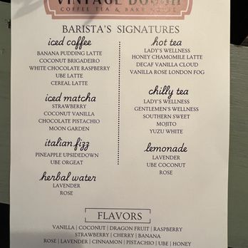 Vintage Dough - Menu - Bakeries Near Me - Angleton, Texas Vintage Dough - Menu - Bakeries Near Me - Angleton, Texas