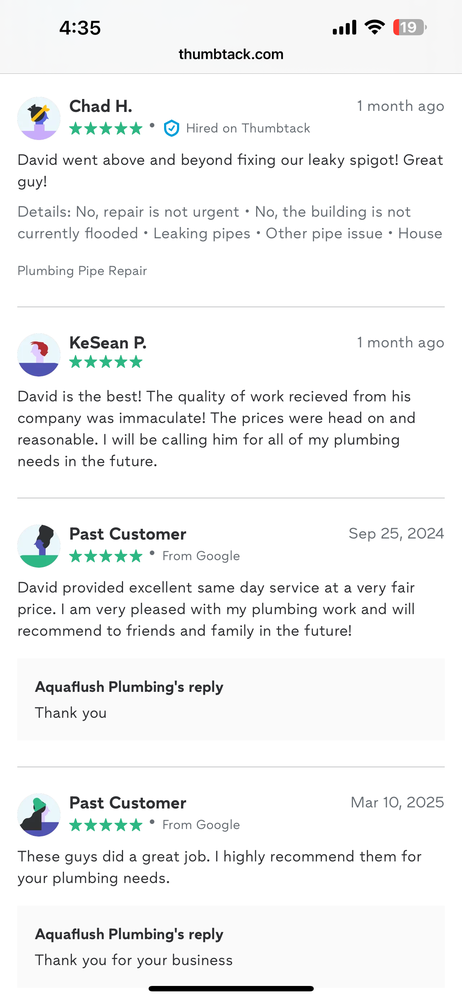Slide of Aquaflush Plumbing