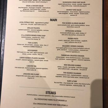 Sailor Jack's - Menu- Salads, mains and Steaks - Seafood Near Me - Benicia, California
