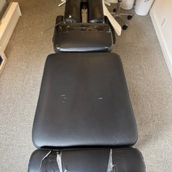 Michael's Custom Built  Upholstery - before, held together with duct tape :)