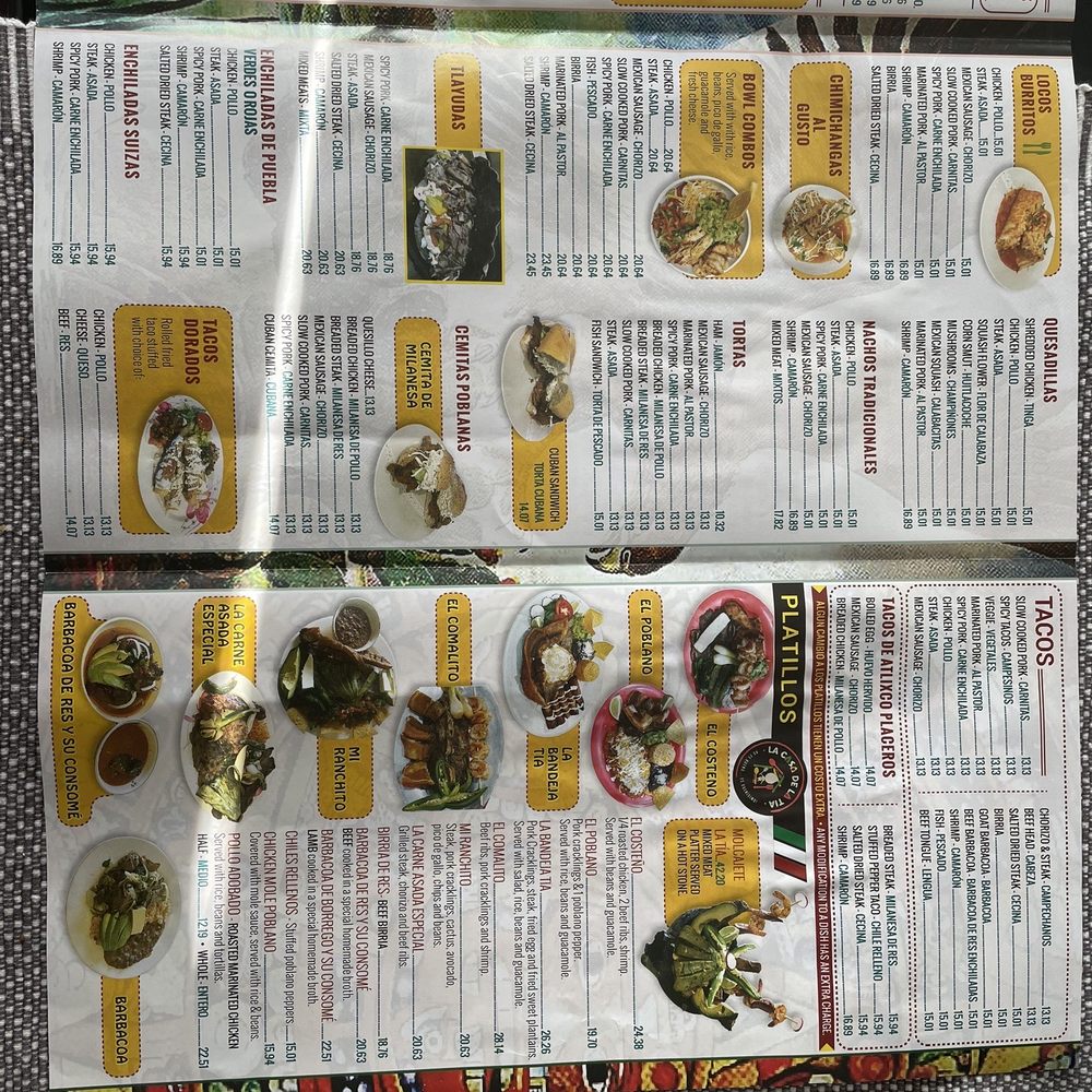 La Casa De La Tia - the menu of a restaurant - Mexican Near Me - Jackson, New Jersey La Casa De La Tia - the menu of a restaurant - Mexican Near Me - Jackson, New Jersey