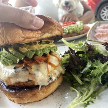 B Bistro + Bakery - Salmon Burger - Bakeries Near Me - Miami, Florida