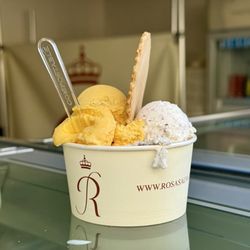 Rosa Salva - Mango and Coconut gelato
