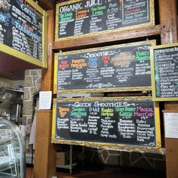 Table and Tonic - Smoothie and Juice Menu